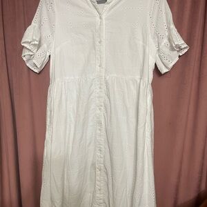 Crown and Ivy white maxi dress